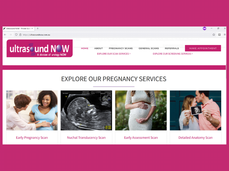 Ultrasound now new website project