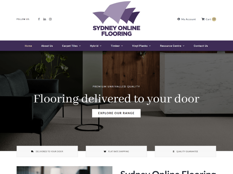 Sydney Online Flooring Out West Online - Website Design Orange NSW