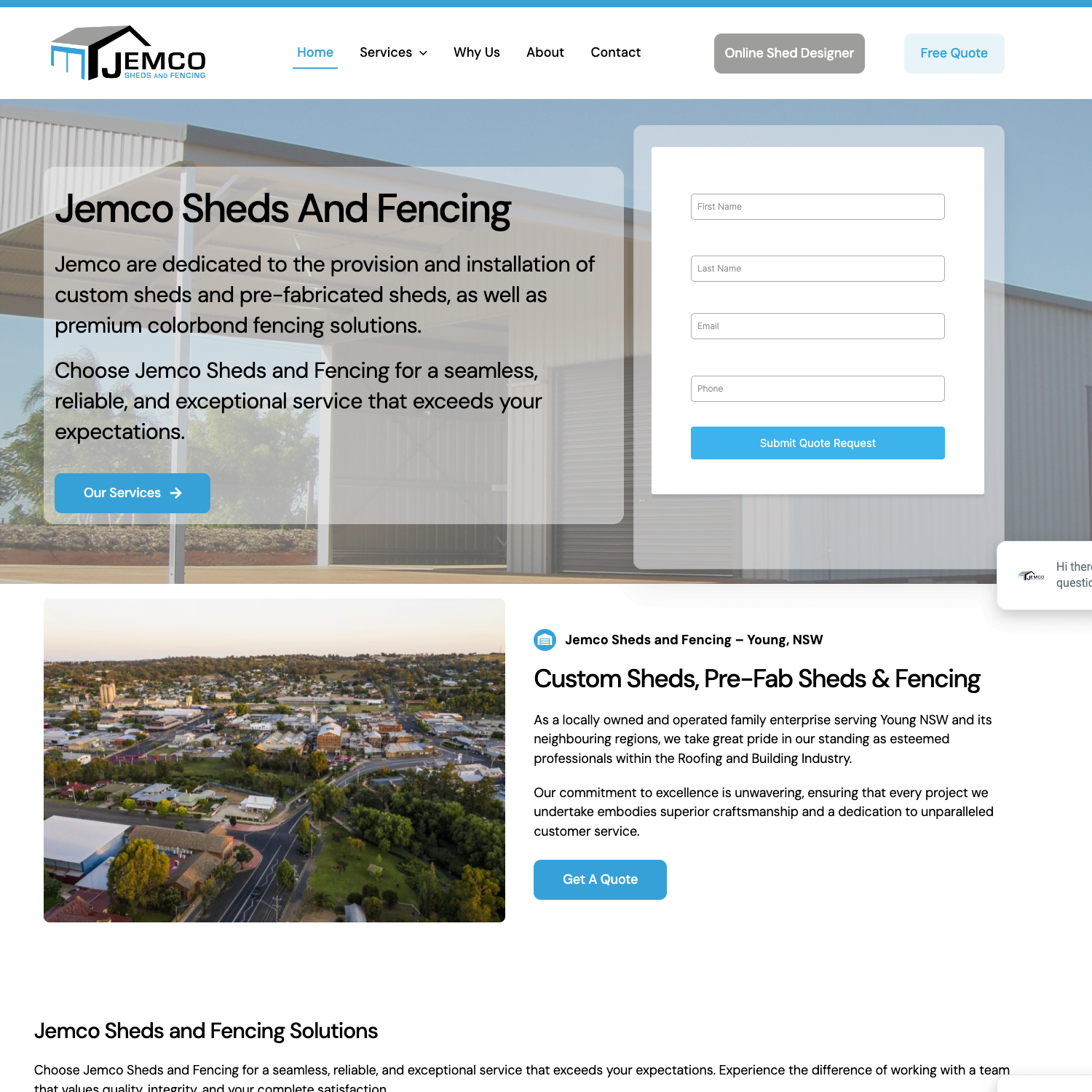 Jemco New Website Design - Young